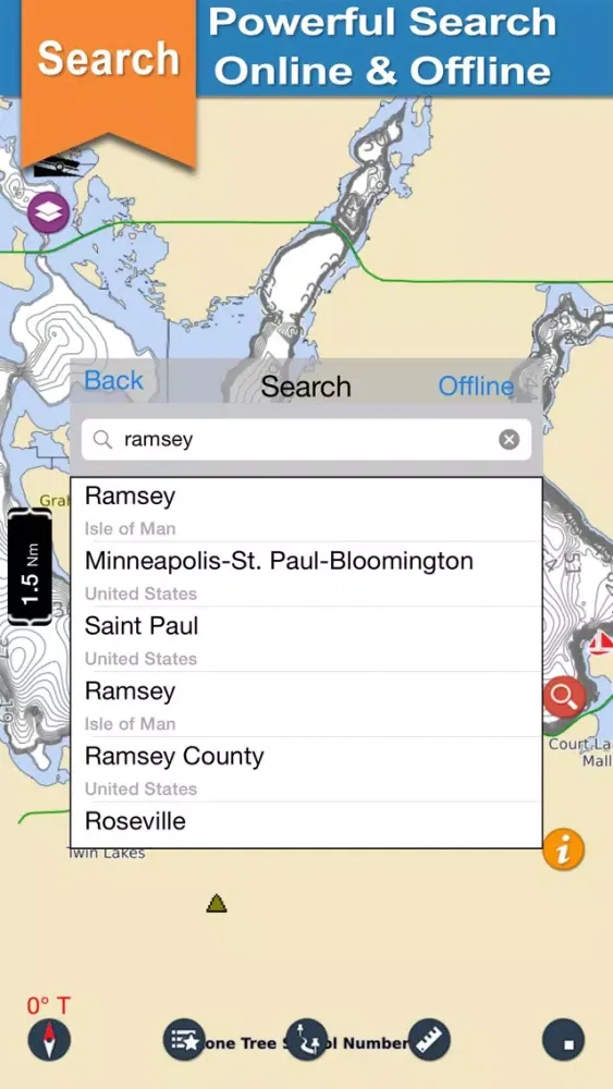 North Dakota offline nautical charts for boating Screenshots