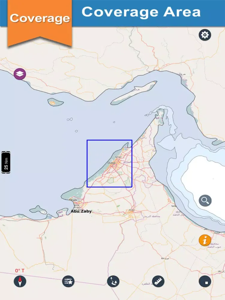Screenshot di Boating Dubai Nautical charts iPad 