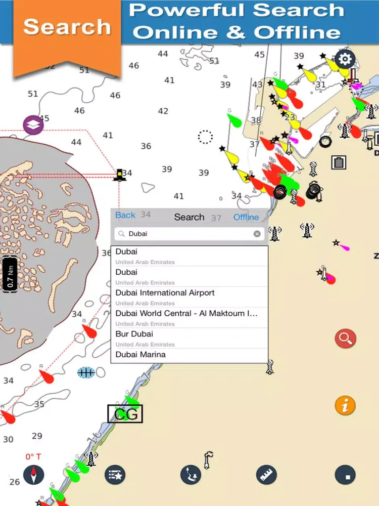 Screenshot di Boating Dubai Nautical charts iPad 