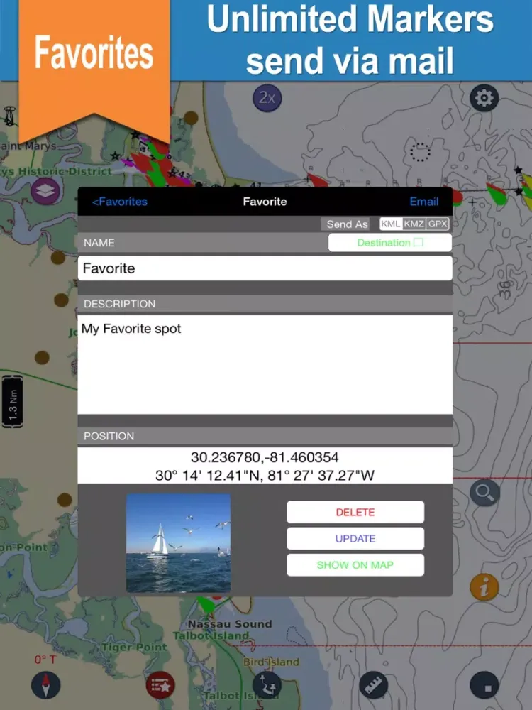 Zrzuty ekranu Elba Islands offline nautical charts for fishing iPad 