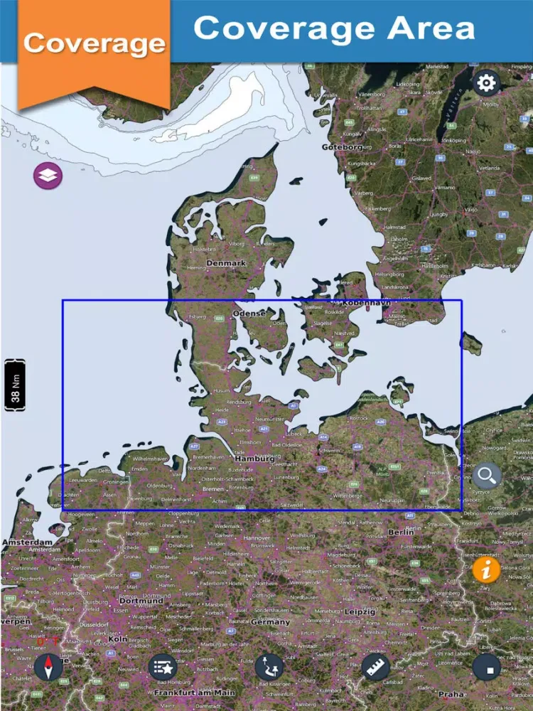 Boating Germany Nautical Chart iPad  Screenshots