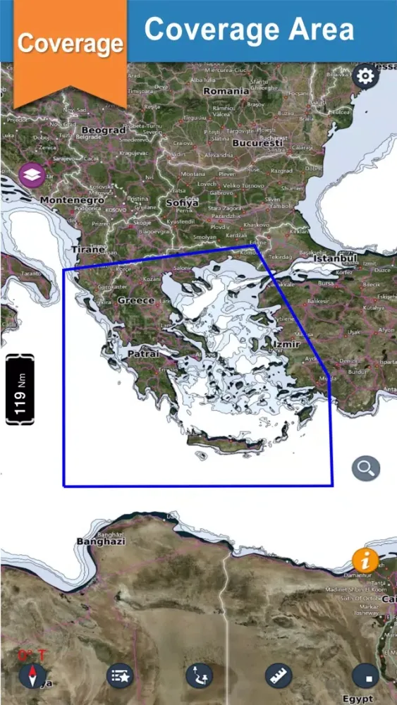 Greece Offline Nautical Charts سکرین شاٹس