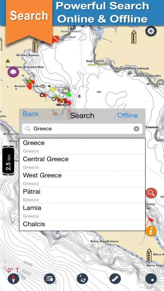 Greece Offline Nautical Charts سکرین شاٹس