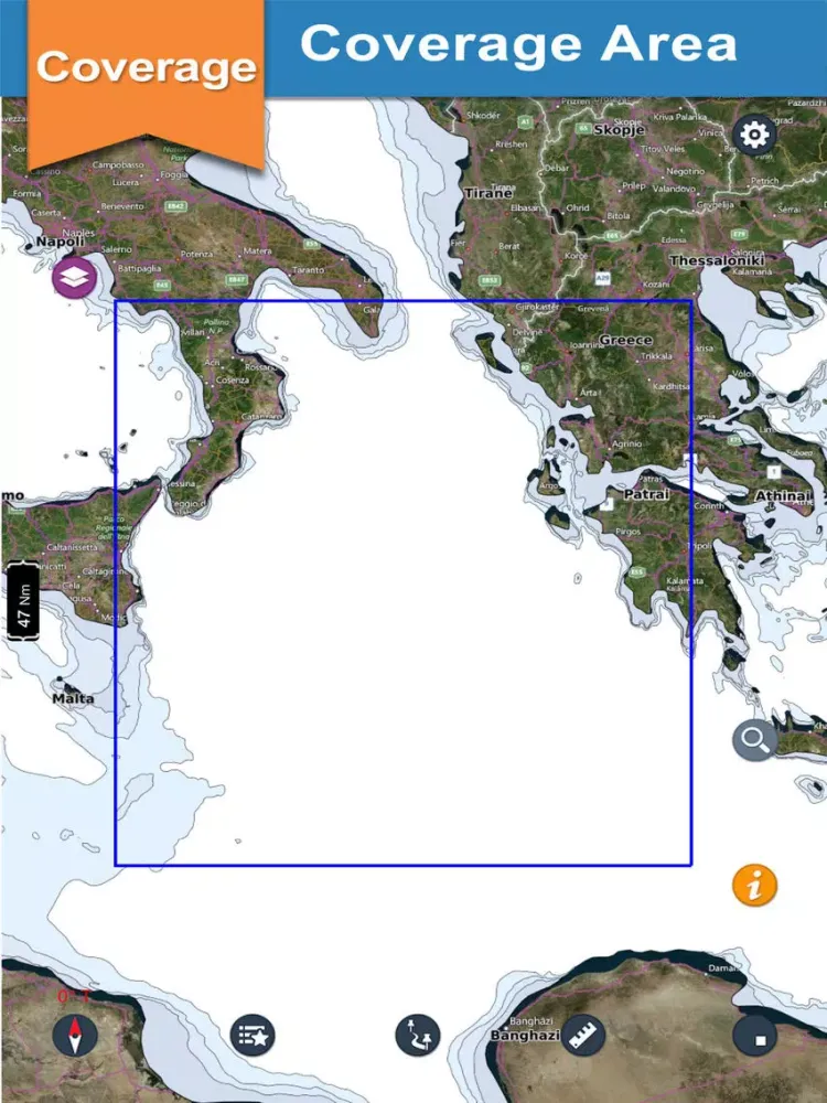 تصاویر Western Greece Nautical Charts iPad 