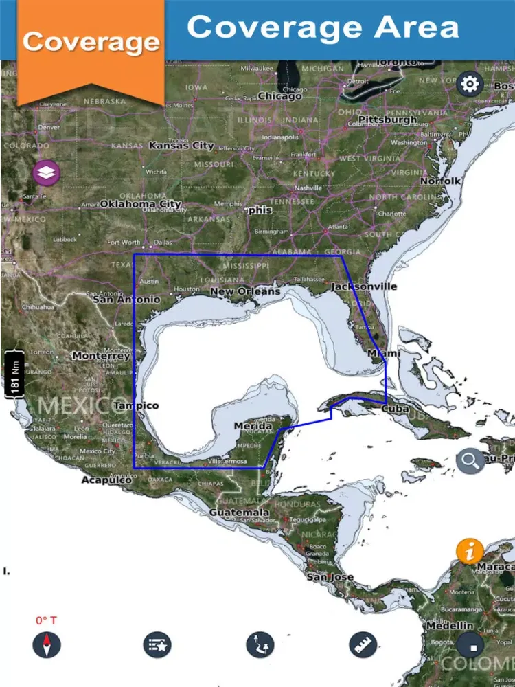 صور Gulf of Mexico Fishing Charts iPad 