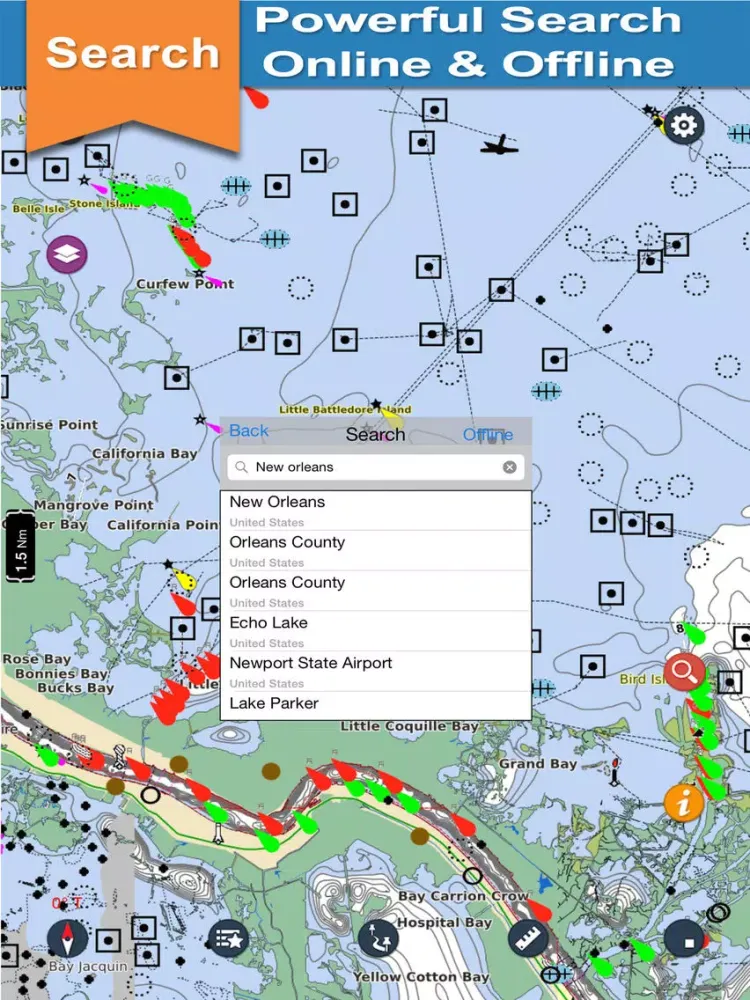 صور Gulf of Mexico Fishing Charts iPad 