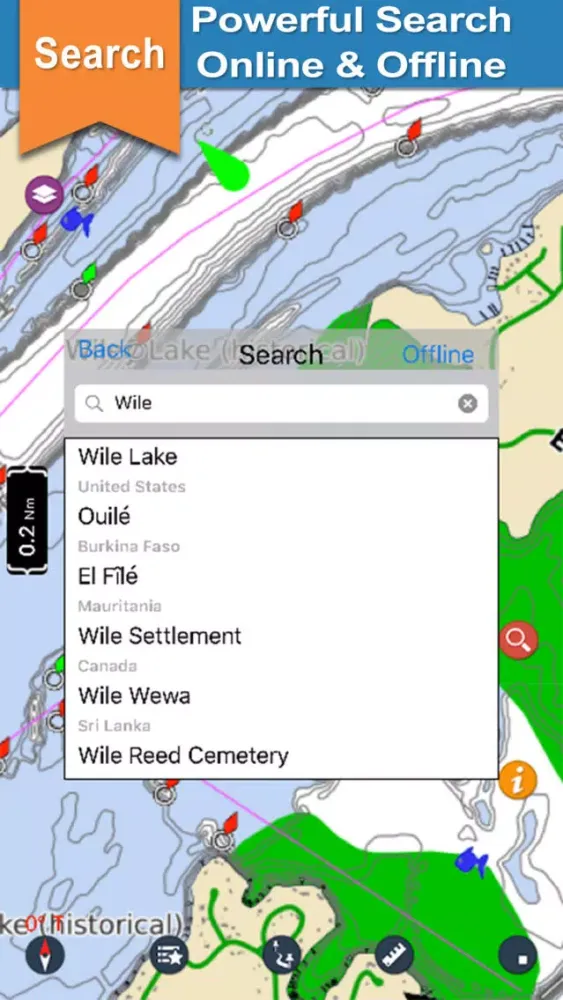 Captures d'écran de Guntersville Lake gps offline chart for boaters