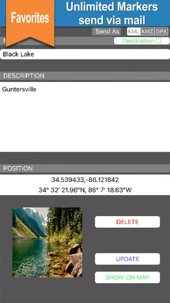 Captures d'écran de Guntersville Lake gps offline chart for boaters