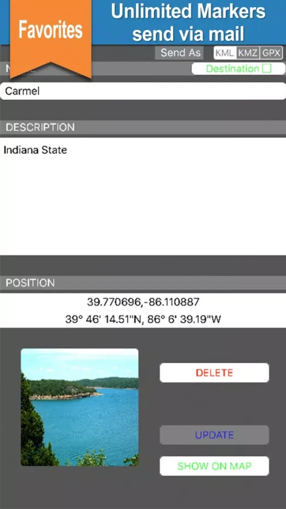 Indiana Lakes gps offline nautical map for boaters 스크린샷