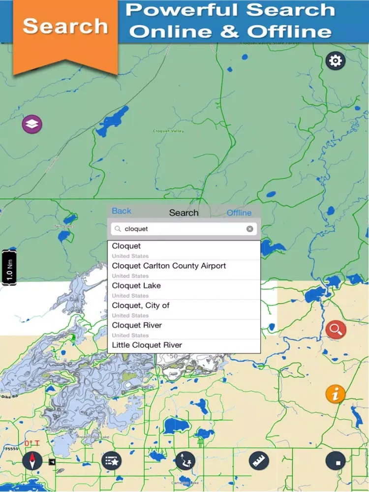 Island Lake Reservoir & Cloquet Valley park trails iPad  Screenshots