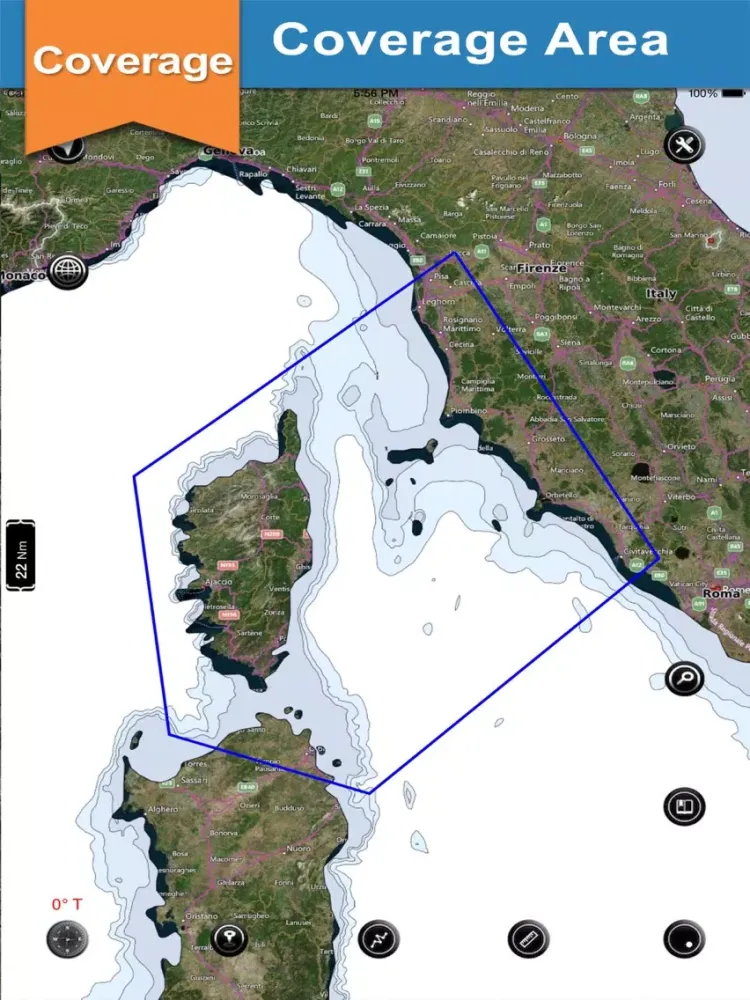 Isola Del Giglio Boating Chart iPad 应用截图