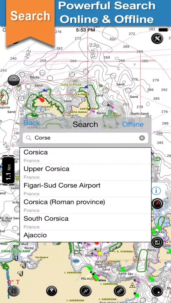 Isola Del Giglio Boating Chart应用截图