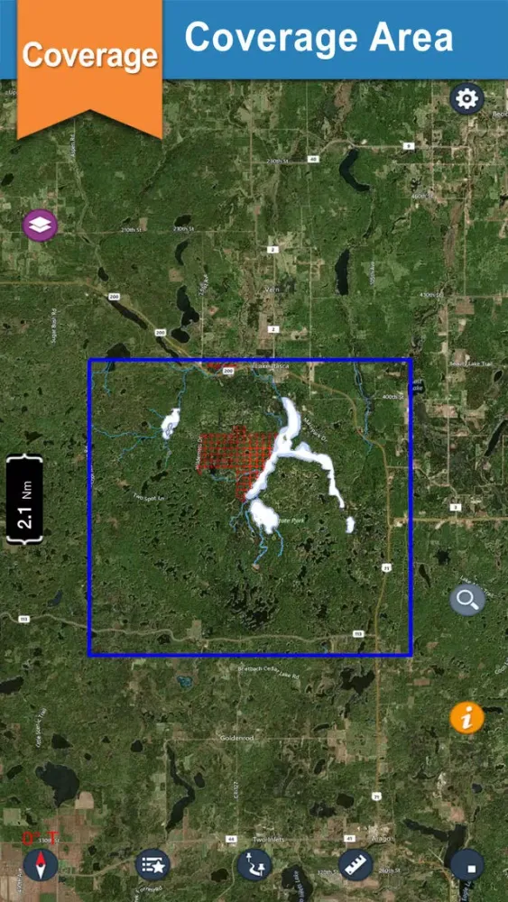 Itasca offline GPS chart for lake and park trails Screenshots