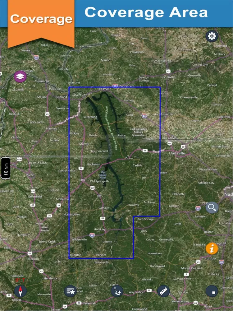 Capturas de tela do Kentucky & Barkley offline lake and park trails iPad 