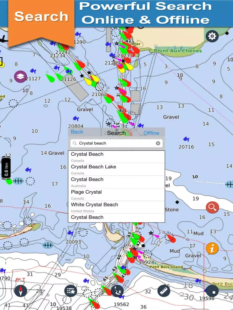 Florida Keys to Texas charts iPad  Screenshots