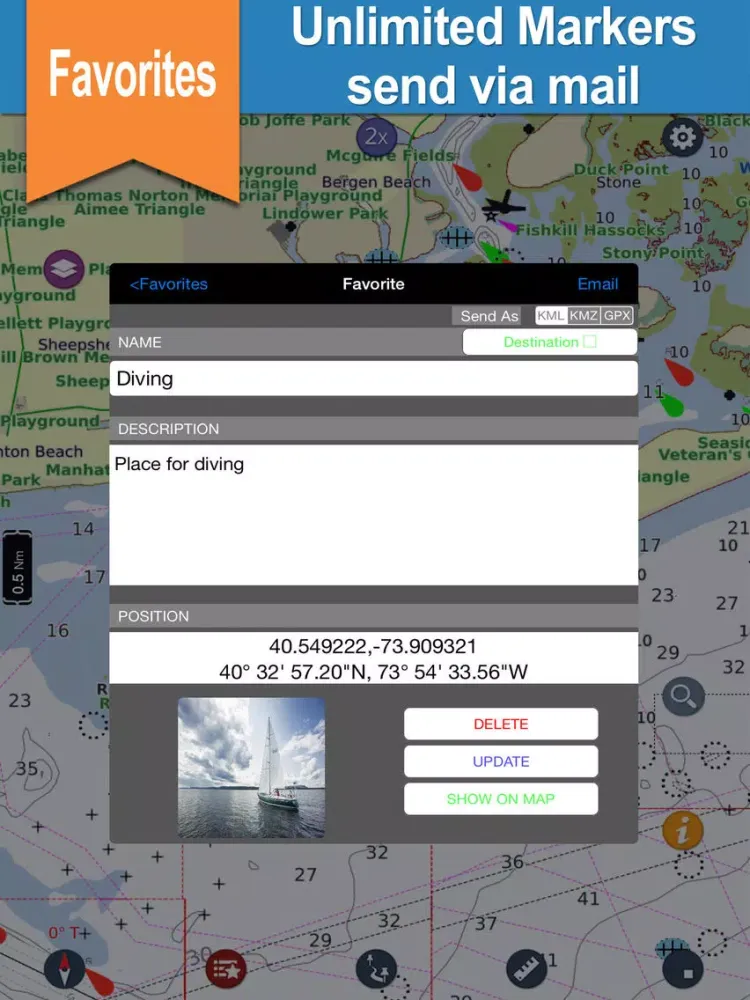 Florida Keys to Texas charts iPad  Screenshots