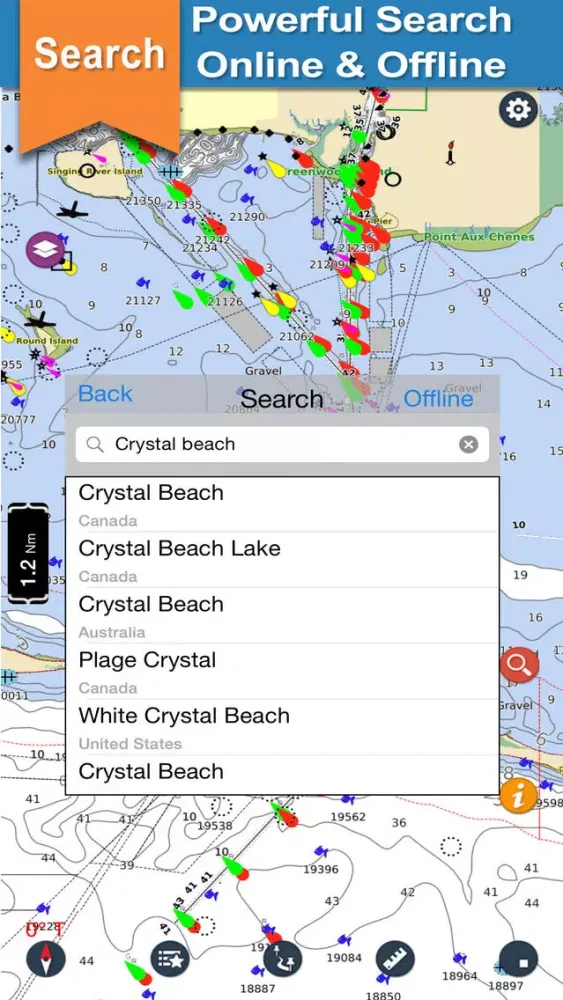 Florida Keys to Texas charts Screenshots