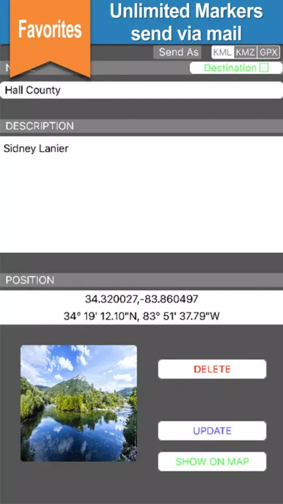 Lake Sidney Lanier gps offline chart for boaters Screenshots