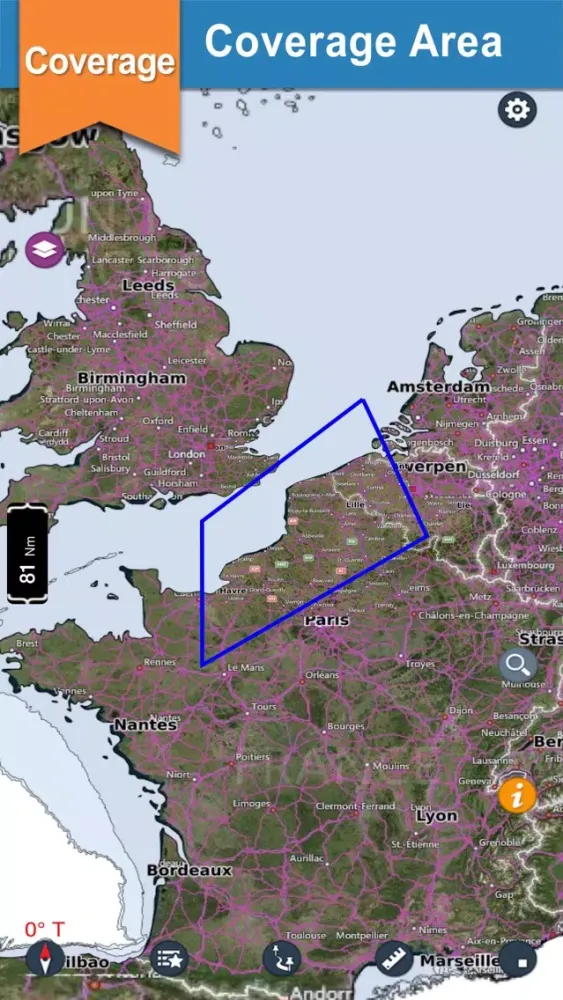 صور Le Havre Dunkerque offline nautical boating charts