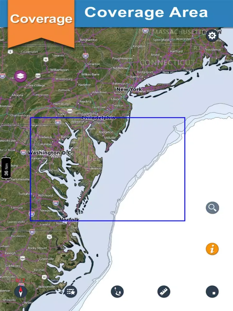 Zrzuty ekranu Boating Maryland Offline Chart iPad 