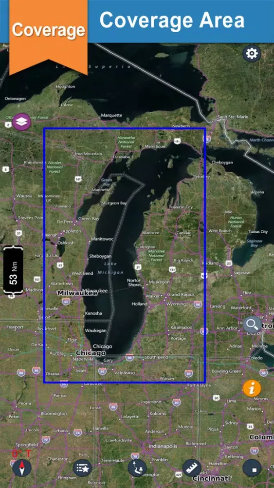 Michigan Lake offline nautical chart for boaters Screenshots