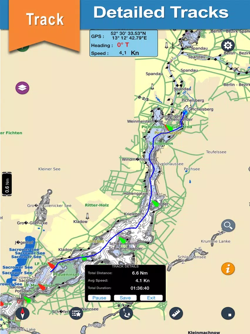 Neuchatel & Morat Lake offline nautical sail chart iPad  سکرین شاٹس