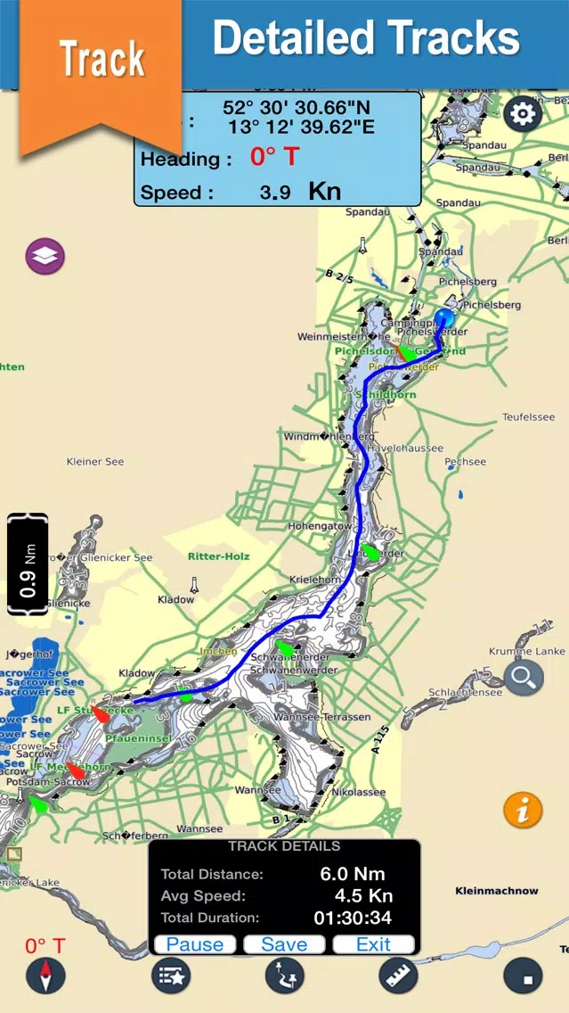 Neuchatel & Morat Lake offline nautical sail chart سکرین شاٹس