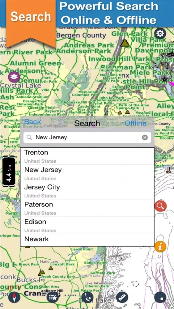 Zrzuty ekranu New Jersey Charts For Sailing