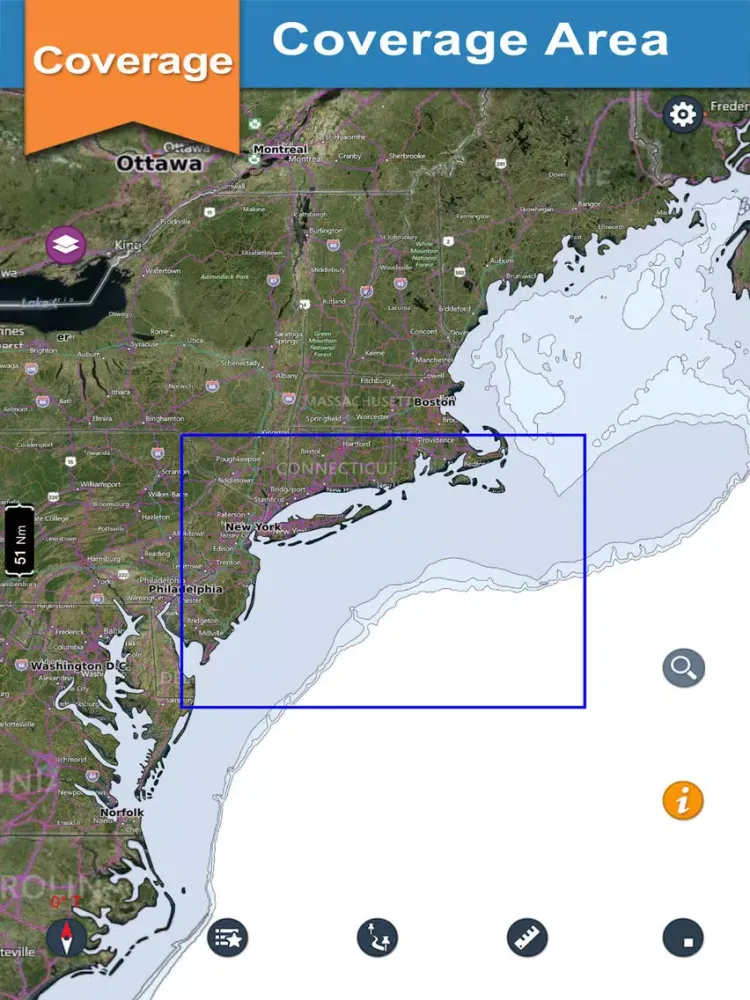Ảnh chụp màn hình của New York - Nantucket boating offline fishing chart iPad 
