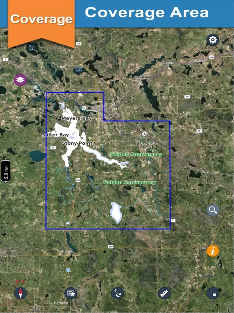 Pokegama lake & Golden Anniversary park gps trails iPad  Ekran Görüntüleri