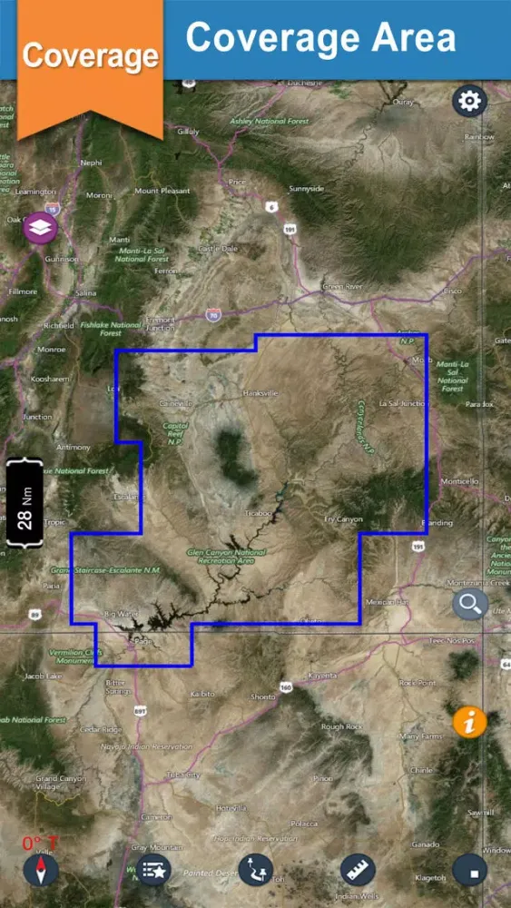 Powell - Glen Canyon N offline lake & park trails Screenshots