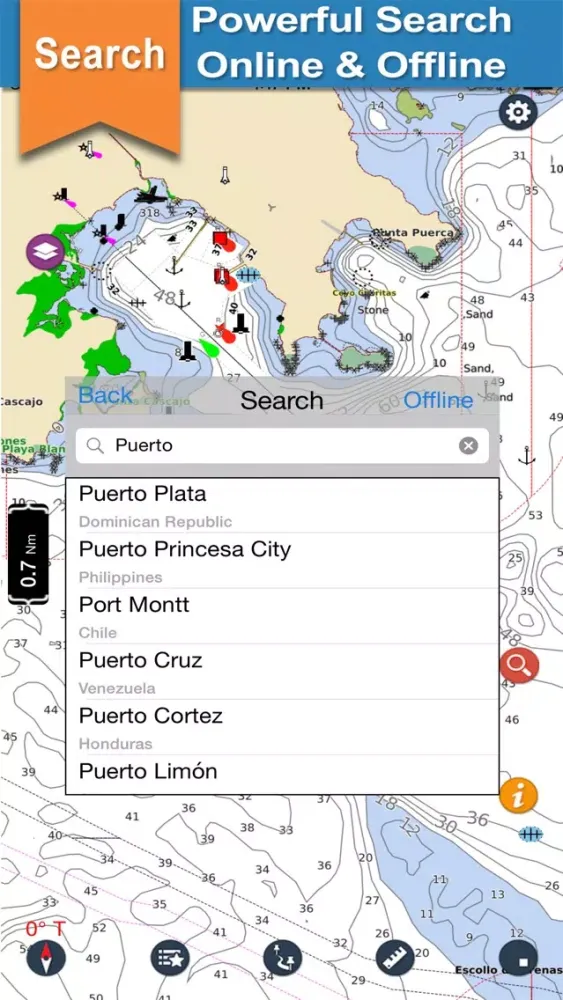 Puerto Rico GPS Nautical Chart Screenshots