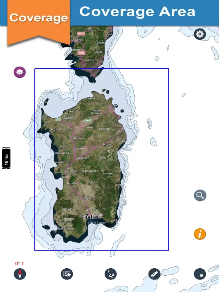 Marine Sardinia Nautical chart iPad  سکرین شاٹس
