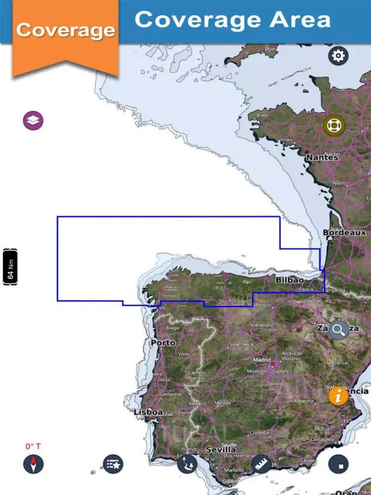 تصاویر Spain Atlantic Nautical Charts iPad 