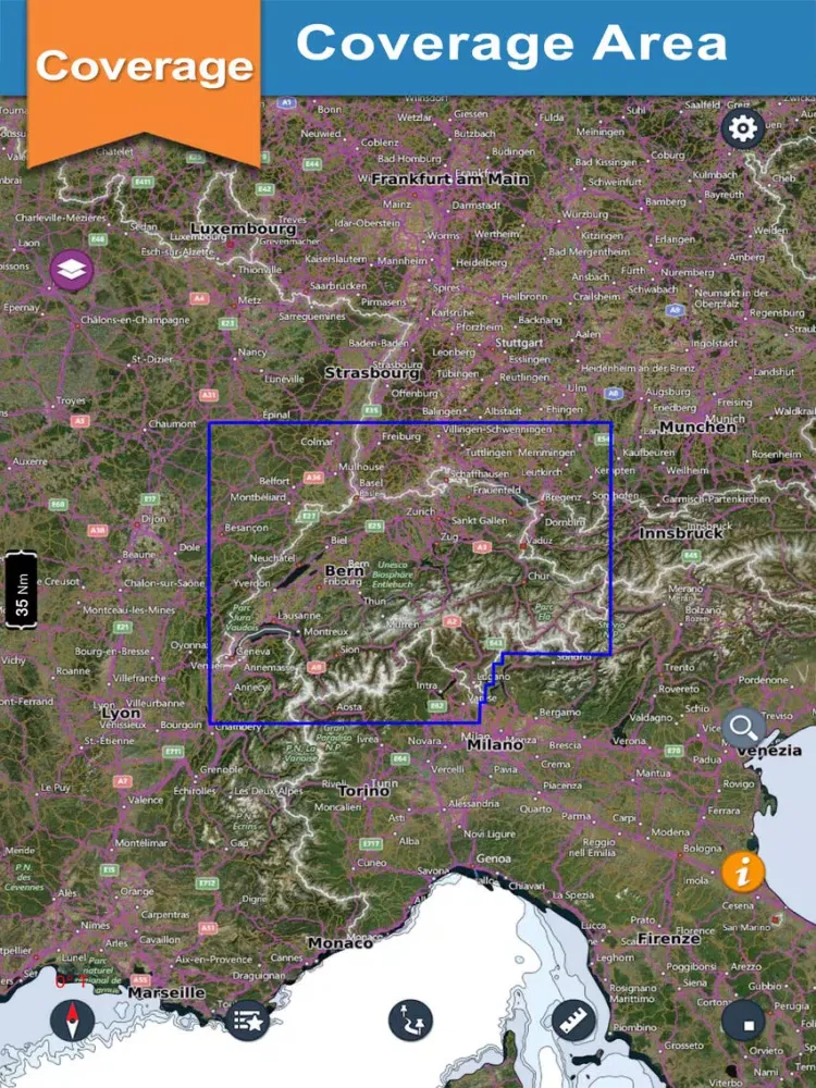 Switzerland Lakes offline nautical boaters charts iPad  স্ক্রিনশট