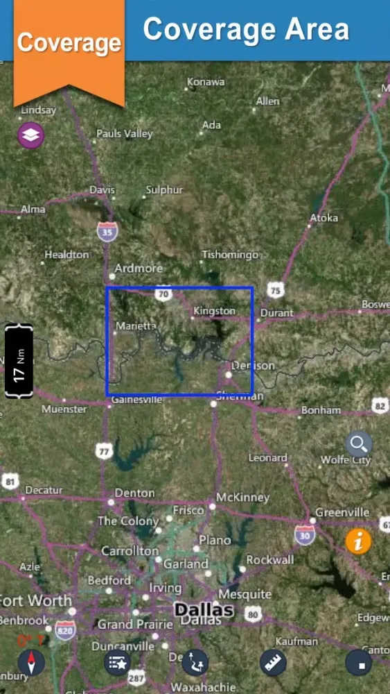 Capturas de tela do Lake Texoma gps offline nautical chart for boaters