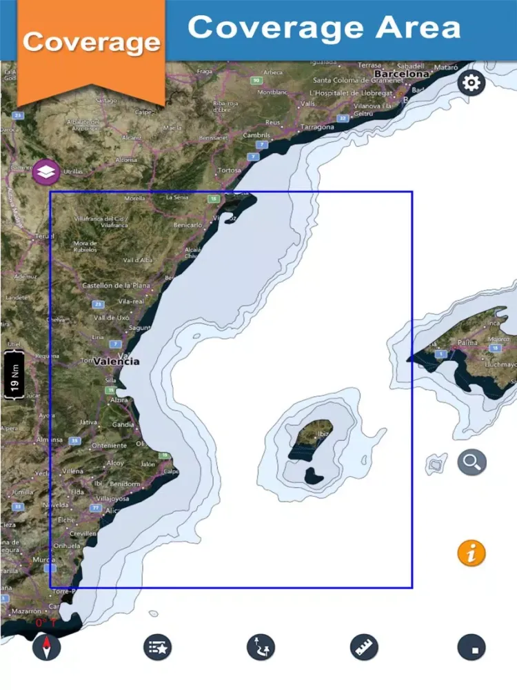 Boating Valencia offline Chart iPad  স্ক্রিনশট