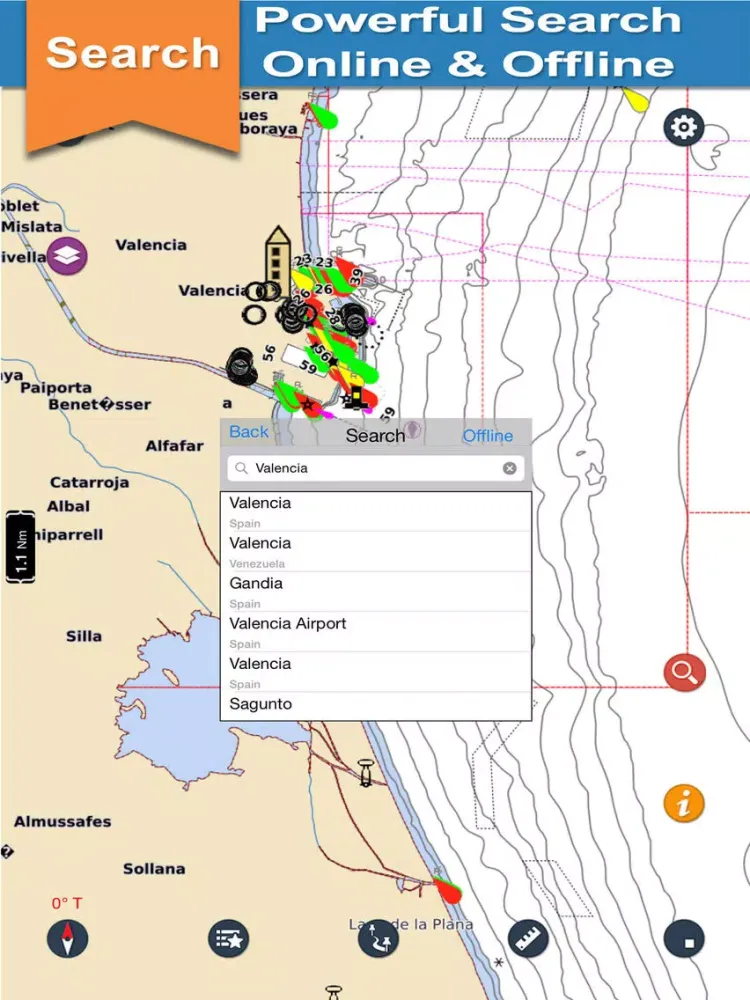 Boating Valencia offline Chart iPad  স্ক্রিনশট
