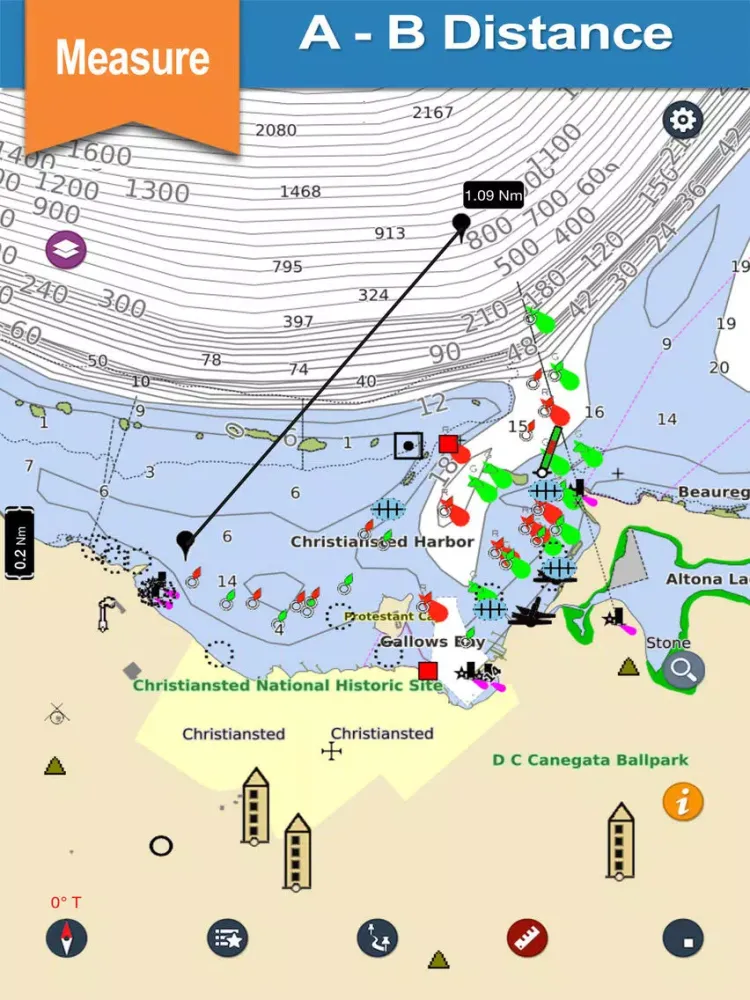 Virgin Island Nautical Charts iPad 應用截圖