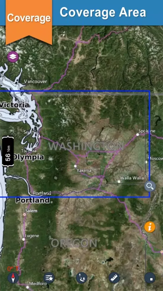 ภาพหน้าจอของ Washington Lakes gps offline nautical chart