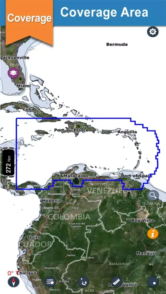 Caribbean Sea fishing charts應用截圖
