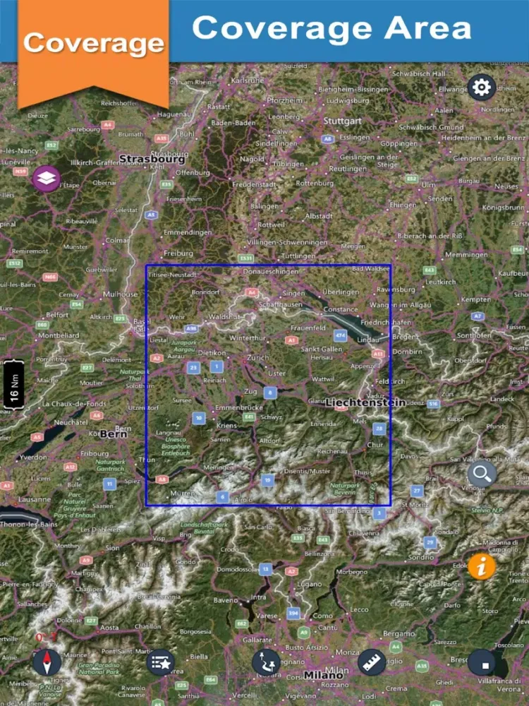 Скриншоты Zurich Lake GPS offline nautical chart for fishing iPad 