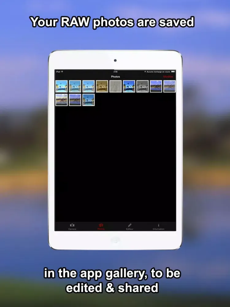 RAW - Capture & Edit Uncompressed/RAW Photos iPad 应用截图