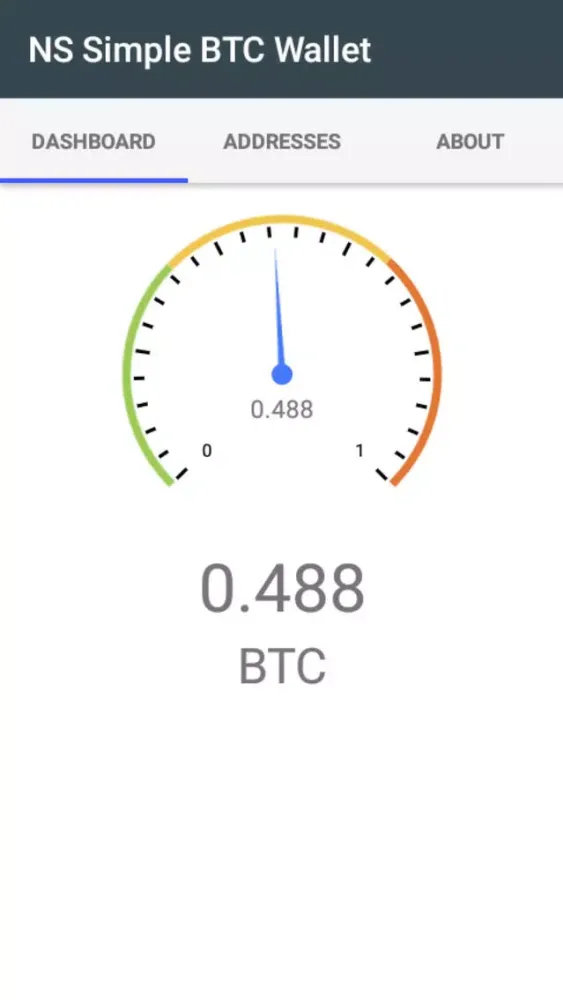 NS Simple BTC Wallet স্ক্রিনশট