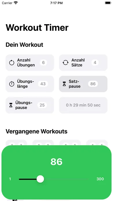 Capturas de tela do Workout Intervals