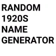 Random 1920s Name Generator Random 1920s Name Generator