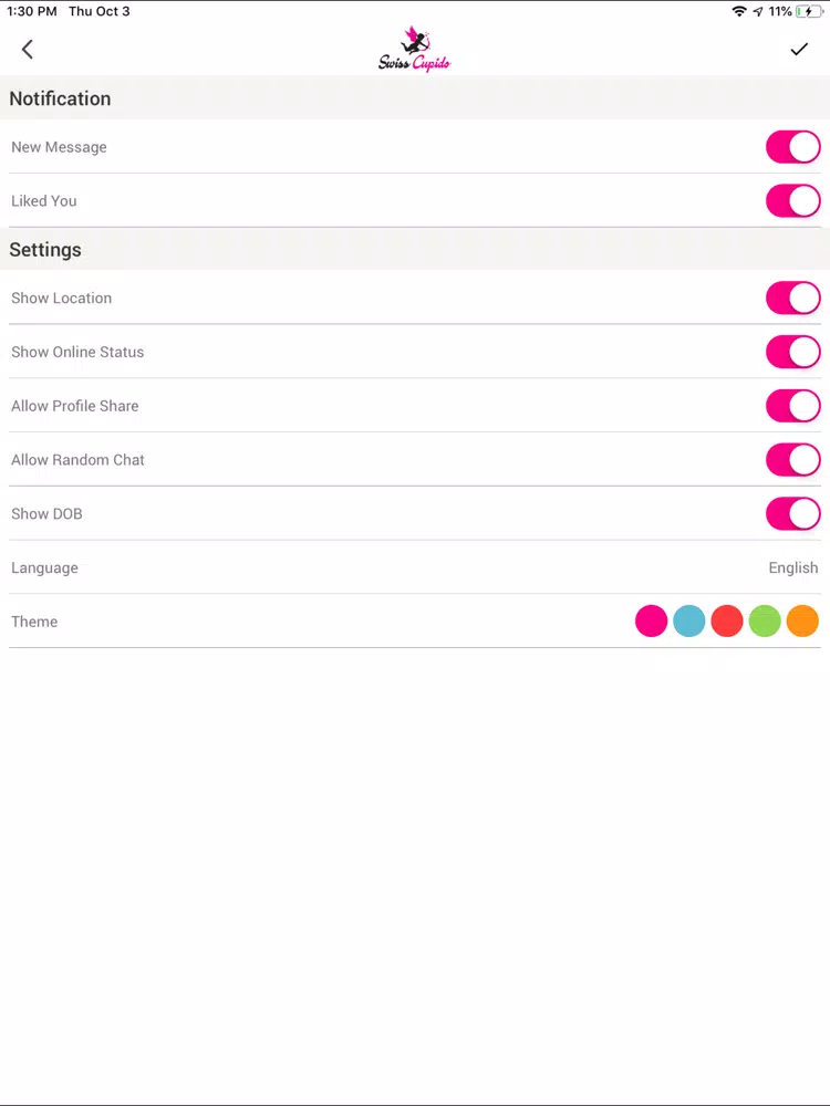 تصاویر Swiss Cupido iPad 