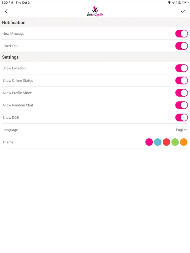 Screenshot di Swiss Cupido iPad 