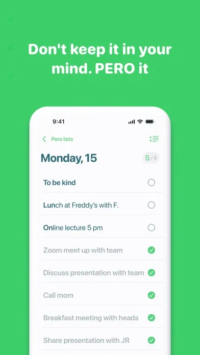 Pero: Your Simple Task Manager سکرین شاٹس