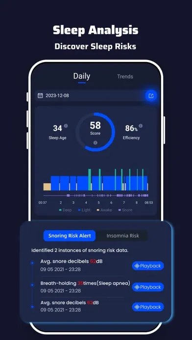 Tangkapan skrin Snail Sleep-Snore&Sleep Track